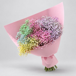 Дофаминовый букет из радужной гипсофилы